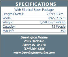 bennington2550spec