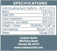 cruisersyacht45spec