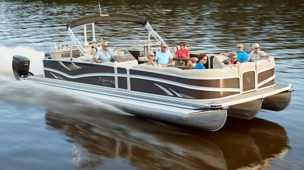A 300hp pontoon Premier Dodici