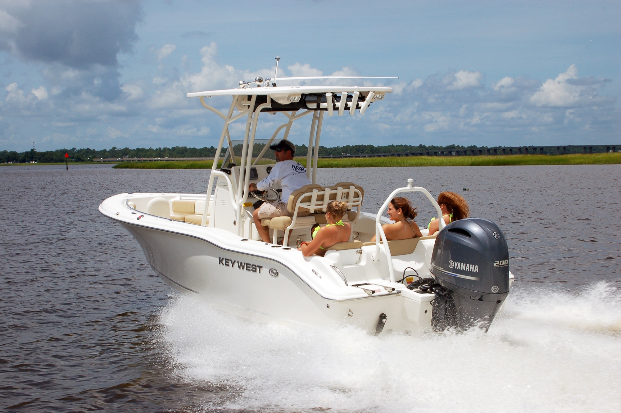 EliteShield Key West 219 FS Boat Cover – Navy T-Top Hard-Top Storage Cover