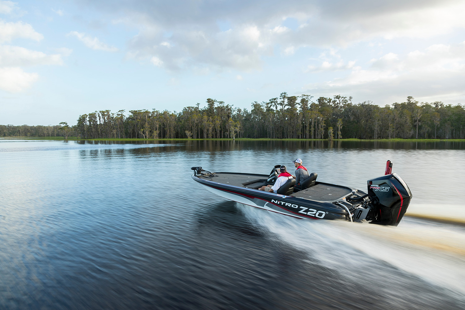 Mercury outboard on a fishing boat