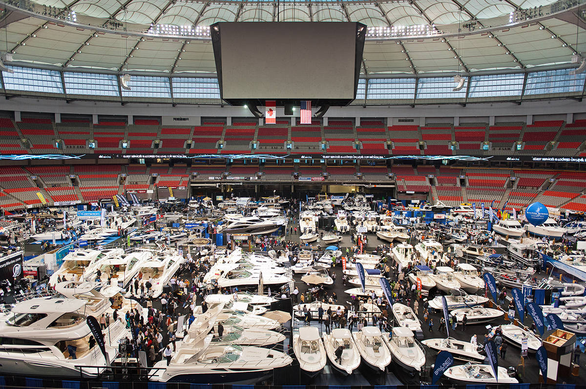 The Vancouver International Boat Show At Bc Place Stadium