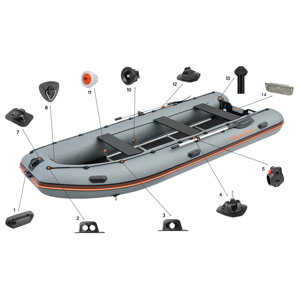 Kolibri KM-450DSL 15’ Inflatable Boat