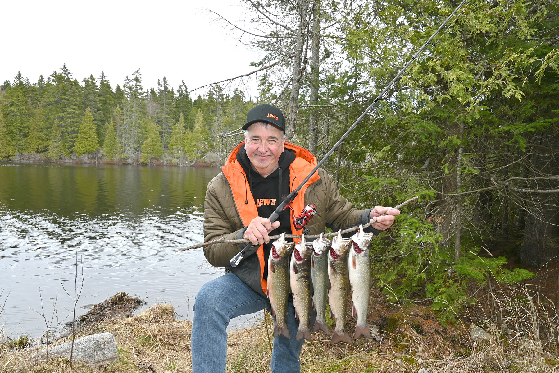 Patrick Campeau with his catch